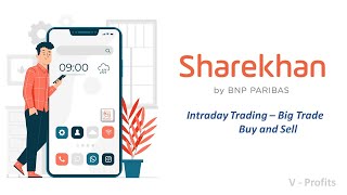 Intraday Trading Big Trade Buy and Sell Order Sharekhan Mobile App in Tamil