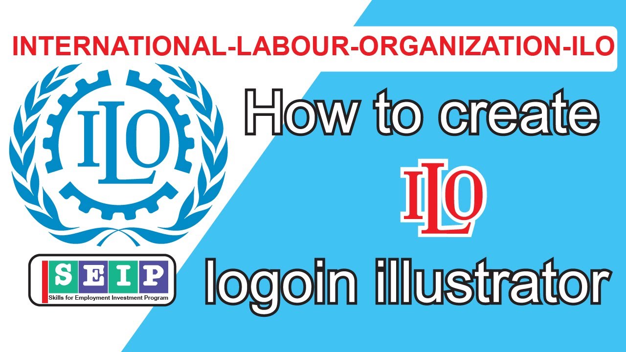 How to create ilo logo |ilo logo  || ILO logo design International Labour Organization ILO Logo