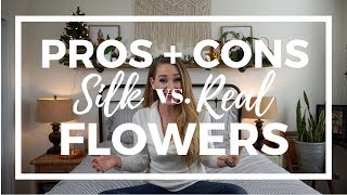PROS + CONS: Silk vs. Real Flowers