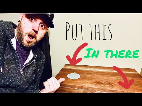 Crazy awesome night stand upgrade // (How to install wireless chargers into your night stands)