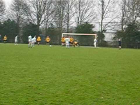 MVC A1 - Milheezer Boys A1, doelpunt Maarten