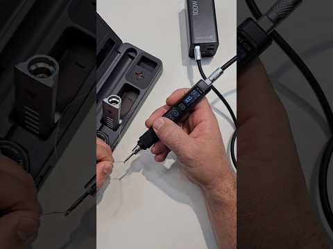 Ferro de solda portátil FNIRSI HS-02! #eletrica #equipamentoseletricos #eletricidade #eletricista