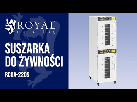 Video - Suszarka do żywności - 3150 W - Royal Catering - 32 ruszty - 2 komory
