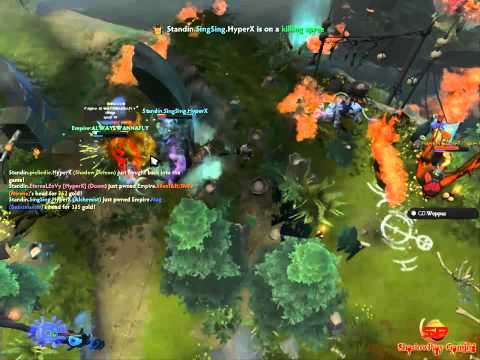 Amazing Bone 7 Batrider and Sing Sing Alchemist Game Play Against Team Empire
