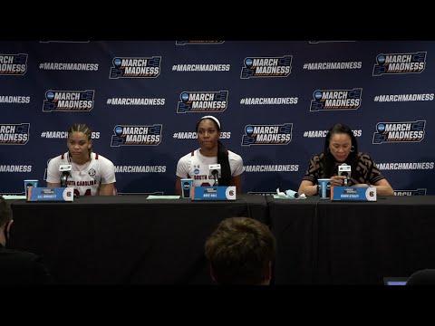 POSTGAME: LeLe Grissett, Bree Hall, Dawn Staley on Howard — 3/18/22