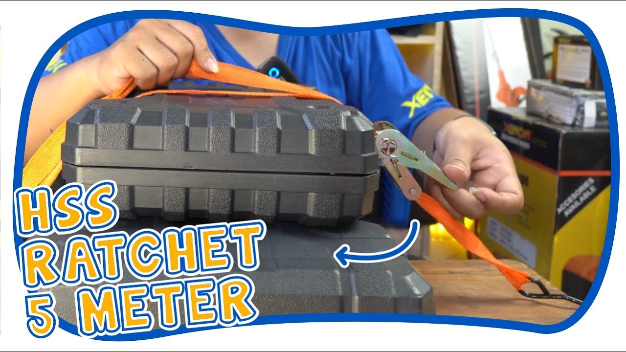 Review & Test HSS M38010 Ratchet Tie Down 1 Inch x 5 Meter Rachet Pengikat Barang