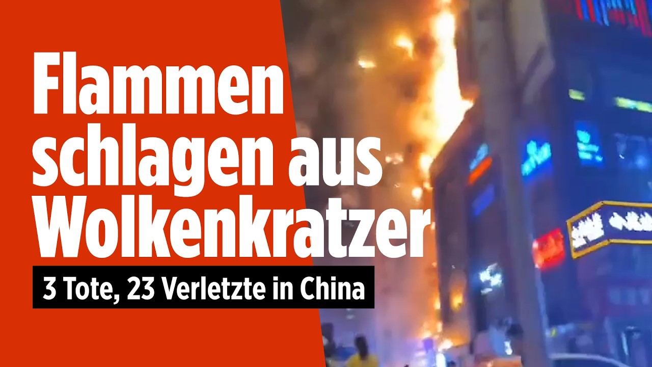HOCHHAUS IN FLAMMEN: Drei Tote bei Brand im Norden Chinas