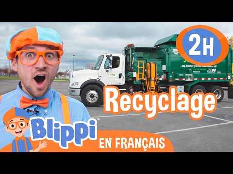 Le recyclage avec les camions-poubelles | Blippi en français | Vidéos éducatives pour enfants