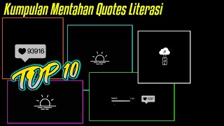 Download lagu KUMPULAN MENTAHAN EFEK QUOTES LITERASI || MENTAHAN OVERLAY QUOTES LITERASI mp3