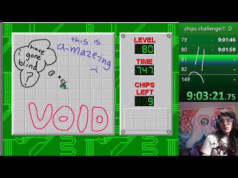 the invisible maze - chips challenge levels 80 through 84
