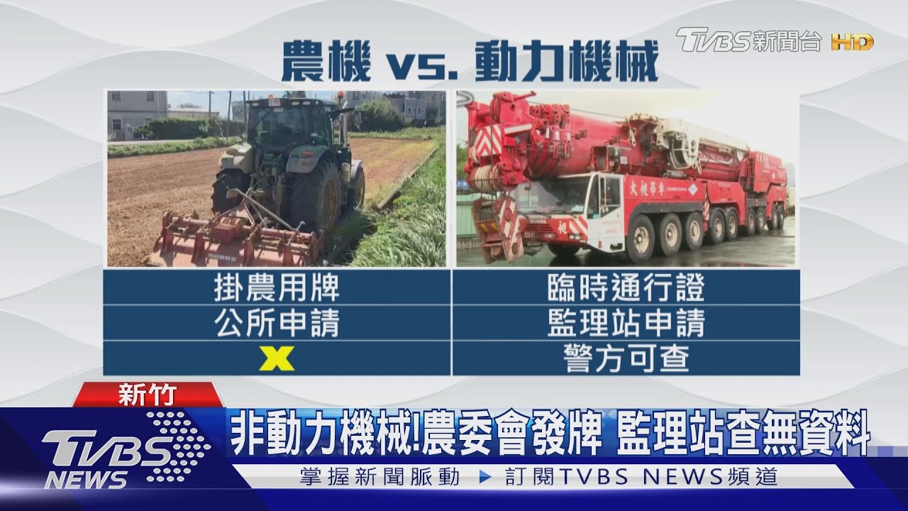 你的證呢！警攔查農機　控違規上路開單