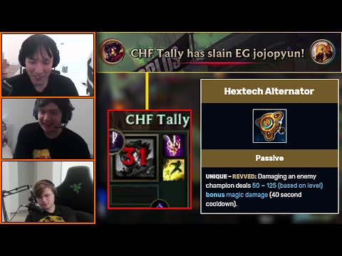 CHF Tally kills jojopyun by buying Hextech Alternator WHILE DEAD (SECRET ITEM INTERACTION)