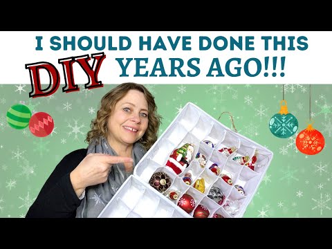 Mrrihand Christmas Ornament Storage Box, Ornament Storage Container with 8 Trays-Xmas Decoration Organizer Keeps 128 Holiday Ornaments 3-Inch, Dual Zipper Closure, 600D Tear-Proof（Red） video review thumbnail