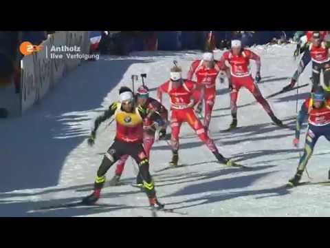 24.01.2015 Biathlon Antholz Verfolgung Herren Winner Simon Schempp(full)