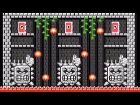 Mario vs. The Thwomp Castle by JohnnyZ 一SUPER MARIO MAKER一 No Commentary 1AK