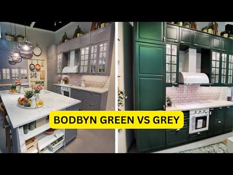 IKEA BODBYN Transformation | Dark Green vs. Grey Shaker Style