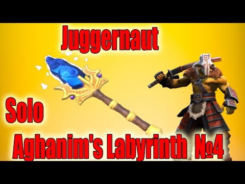 Dota 2 Aghanim's Labyrinth lvl 4 Solo Juggernaut magic caste