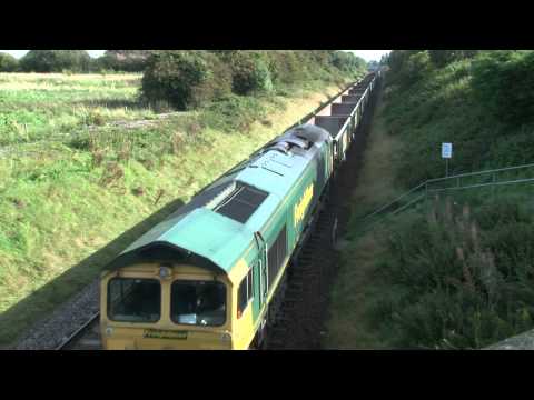 66554 on 6Z39, 07:34, Guide Bridge - Penmaenmawr empty MJAs (via CLC)