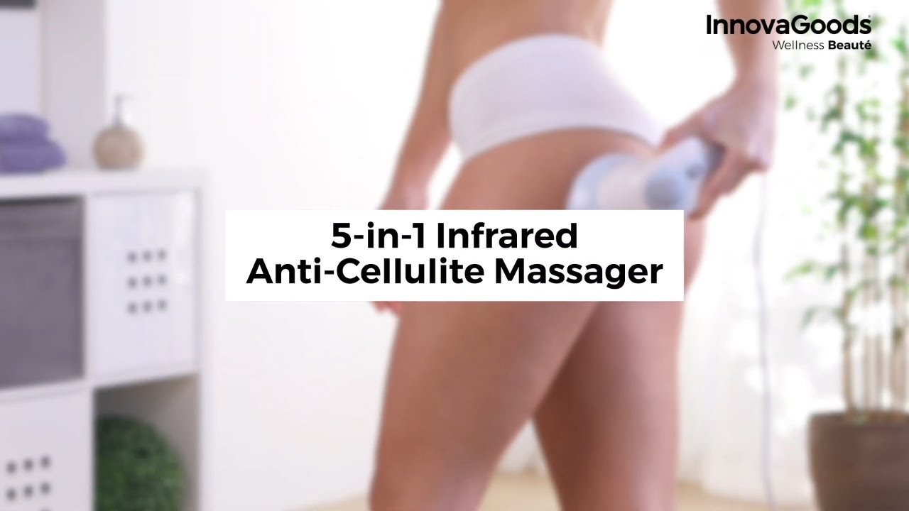 5 viename vibracinis anticeliulitinis masažuoklis su infraraudonaisiais spinduliais Cellyred InnovaGoods Wellness Beauté 5 viename vibracinis anticeliulitinis masažuoklis su infraraudonaisiais spinduliais Cellyred InnovaGoods Wellness Beauté