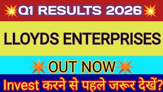 Lloyds Enterprises Q1 Results 2025 🔴LLOYDS Enterprises Results 🔴LLOYDS Enterprises Share Latest News