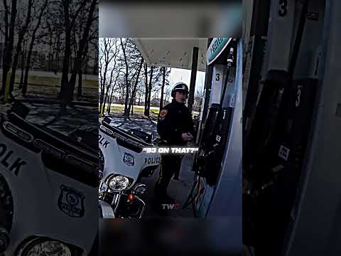Biker Saves Cop From Costly Mistake 😳