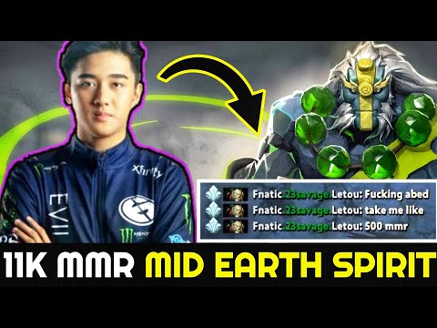 11,000 MMR Mid Earth Spirit vs 10,000 MMR Lycan - Abed vs 23savage Dota 2
