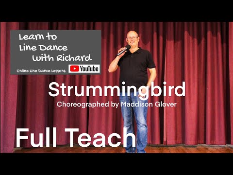 ABSOLUTE BEGINNER LINE DANCE LESSON 74 - Strummingbird - Part 1 - Full Teach