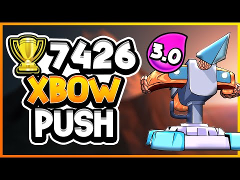 🏆7426 Top Ladder Push with 3.0 Xbow Cycle — Clash Royale