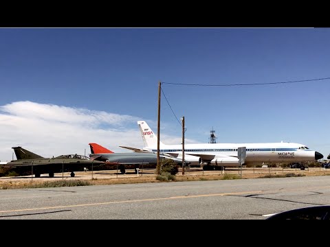 NASA Convair CV990 and Phantom F4  planes at Mojave Spaceport in California