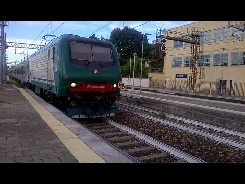 doppia simmetrica E464 023+396+7 MDVC Trenord - Monza 26/07/2017
