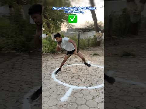 Shotput Throw Simple Technique/Best Trick/Tips/#viralvideo !#tranding !#sports !