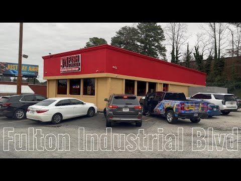🚗🏭 Atlanta POV Drive 4K | Fulton Industrial Blvd | Iconic Industrial Views