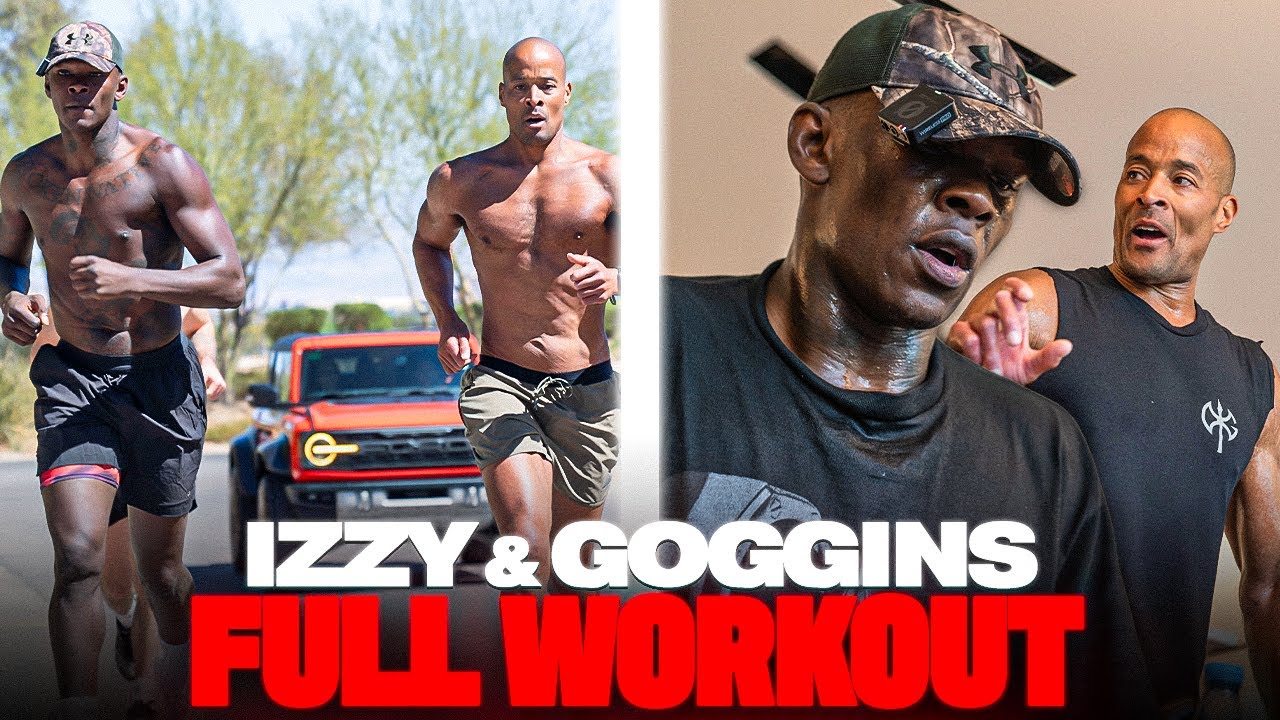 David Goggins Puts Israel Adesanya Through A BRUTAL Training Session | FULL WORKOUT