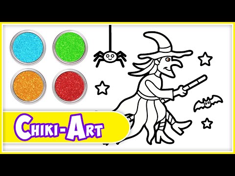 How To Draw a Witch | Easy Halloween Drawings for Kids | Draw Spooky | Witch Drawing | Chiki Art