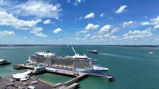 Ovation of the Seas Cruise Liner. 10/04/2025. Port of Darwin. Northern Territory Australia