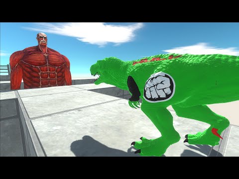 COLOSSAL TITAN PUNCH EVERY UNIT - Animal Revolt Battle Simulator