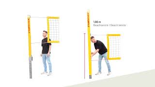 Pro Beach vs. Beach Champ: Funtec Beach Volleyball Net Post Net Height Adjustmen