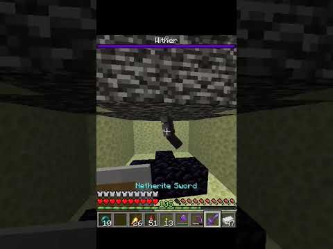 Wither Trap | Killing Wither In Survival | My First Nether Star #minecraft #shorts @newt7773