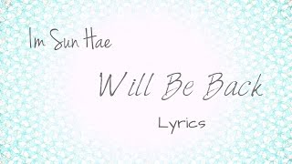 Download lagu Im Sun Hae (임선혜)- 'Will Be Back (꼭 돌아오리)' (Scarlet Heart: Ryeo OST, Part 9) [Han|Rom|Eng lyrics] mp3