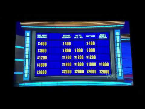 Double Jeopardy, Alan Johnson Day 2 - 2nd Daily Double (2/19/21)