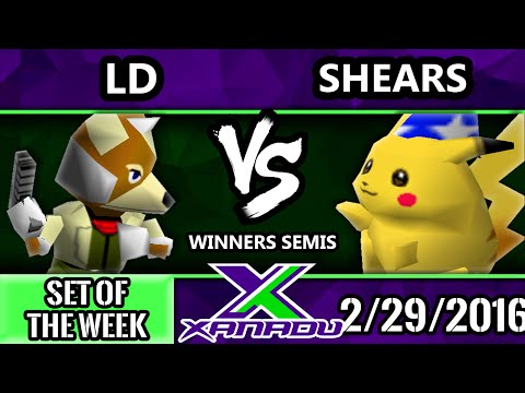S@X 139 - Shears (Pikachu) Vs. LD (Fox) SSB64 Winners Semis - Super Smash Bros