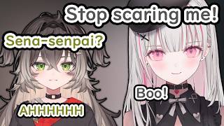 Asumi Sena Takes Advantage Of Tatsumaki Chise Going To The Bathroom To Scare Her As Revenge【VSPO!】