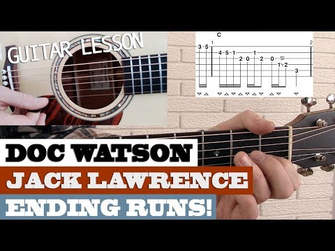 "2 Ending Runs in C" | Doc Watson & Jack Lawrence – Intermediate Bluegrass Guitar Lesson with TAB