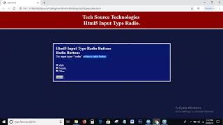 Html5 Input Type Radio Tutorial | Input type = radio | Html5 Input types Tutorial