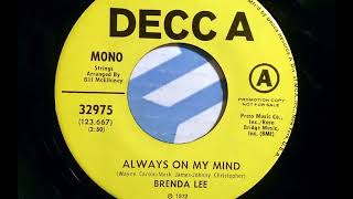 Always On My Mind -  Brenda Lee