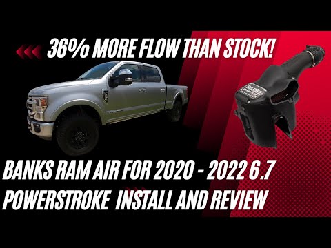Banks Ram-Air Intake Install, Start Up, and Rev on a 2022 Platinum 6.7 Tremor!