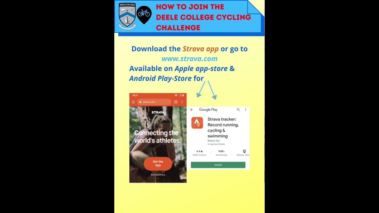 How to join the Deele College Cycling Challenge