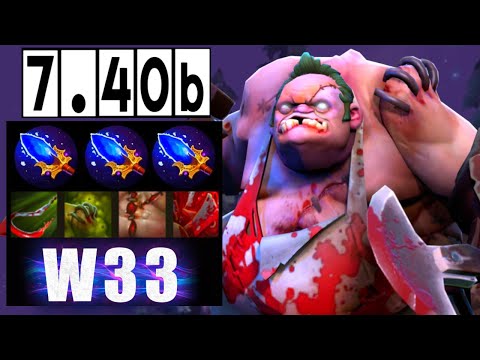 w33 Pudge - Mid VS Nature Prophet | Dota 2 Gameplay