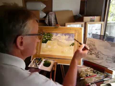 Thumbnail of How to paint a Cotswold barn using watercolour.