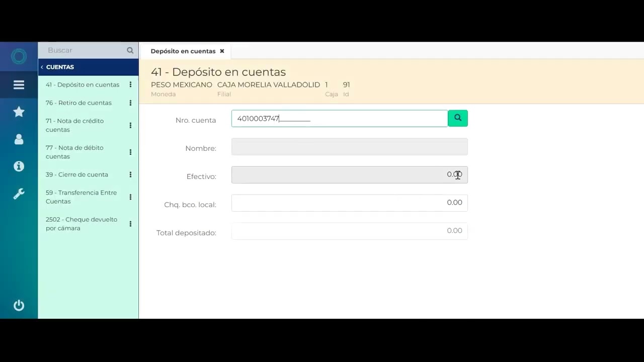 Cómo realizar un depósito en cuenta Certificado de Aportación